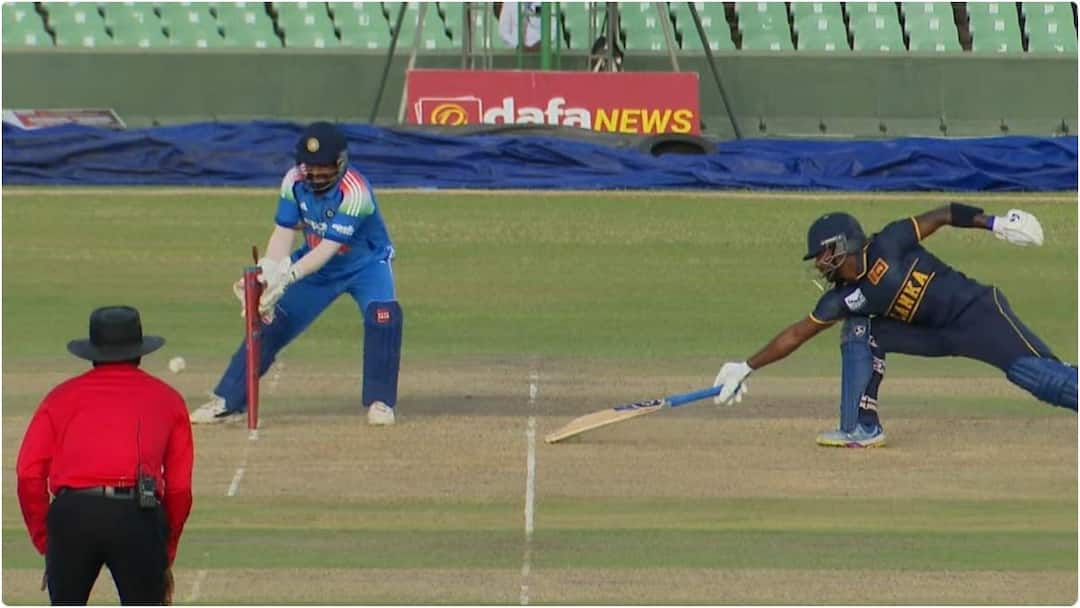 IND vs SL: डायरेक्ट हिट, क्रीज से बाहर था श्रीलंकाई बल्लेबाज, अंपायर ने दिया नॉटआउ; भड़के भारतीय खिलाड़ी