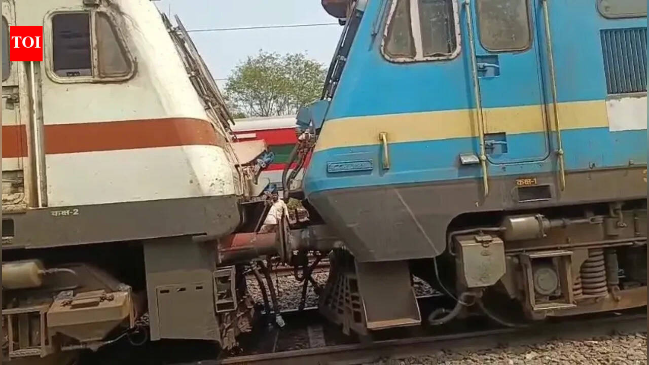 Two empty train rakes come face to face on same track in Bhubaneswar | India News