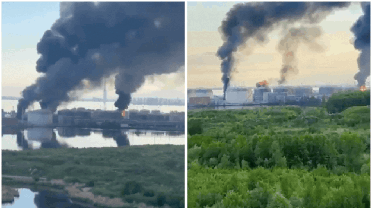 Ukraine Drone Strikes: Ukraine drones strike St Petersburg oil terminal, naval base as Russia reports bus attack killing 8 civilians