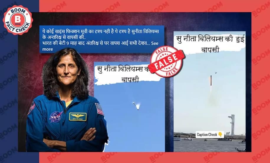 Viral video claiming Sunita Williams has returned to Earth is unrelated and false