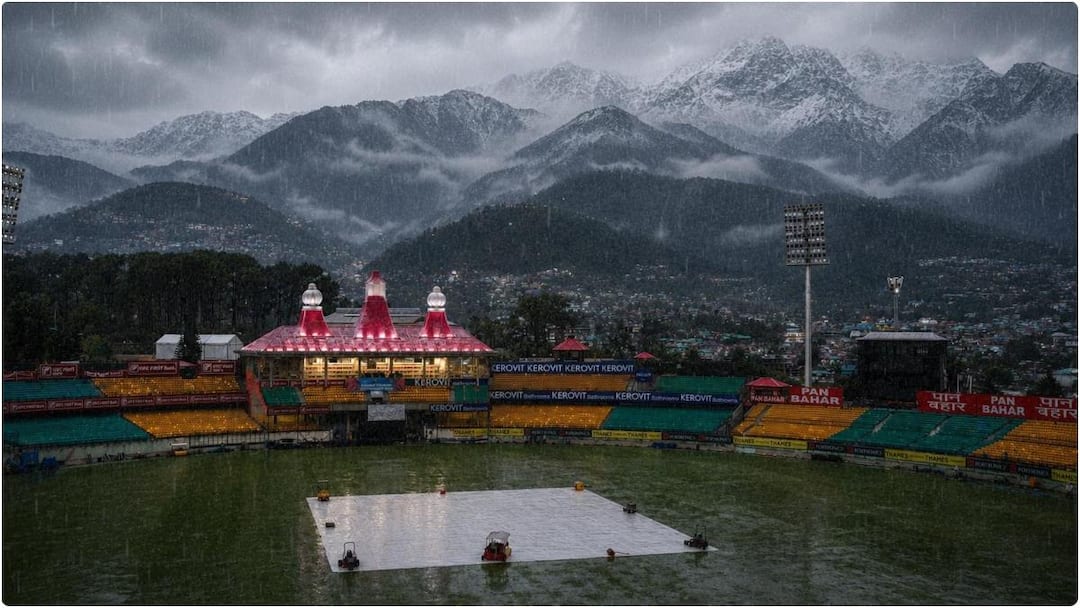 धर्मशाला में काले बादल, डराने वाली आई तस्वीर सामने; बारिश से रद्द होगा IND vs AFG पहला वनडे?