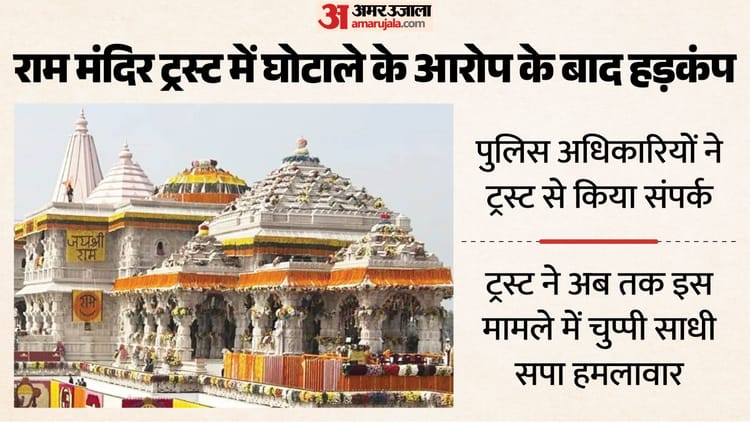 यूपी:अयोध्या के राम मंदिर ट्रस्ट पर घोटाले का आरोप, पुलिस को अभी नहीं मिली है लिखित शिकायत; ट्रस्ट देगा जवाब – Up: Ayodhya’s Ram Temple Trust Accused Of Fraud; Police Have Not Yet Received A Written Complaint; Trust To Re