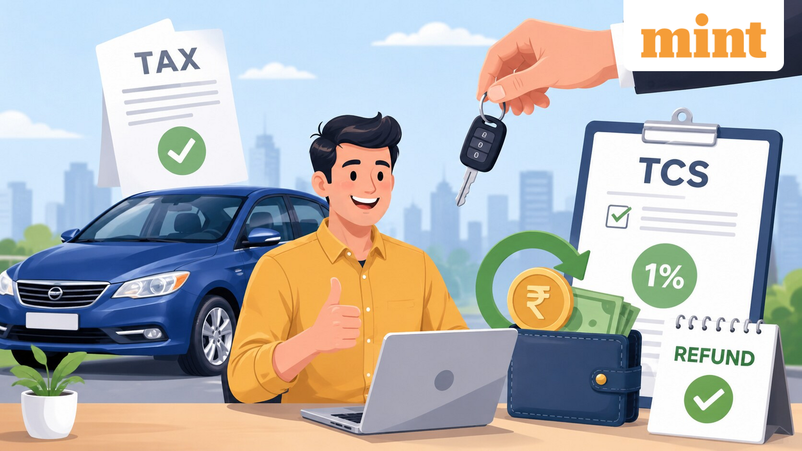 Bought a car worth over ₹10 lakh? Here’s how to claim your 1% TCS refund