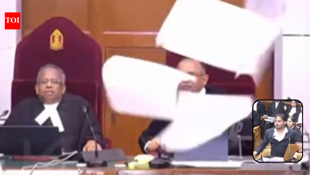 ‘I order you to order …’ : High drama in SC as petitioner uses cuss words for CJI, throws papers | India News