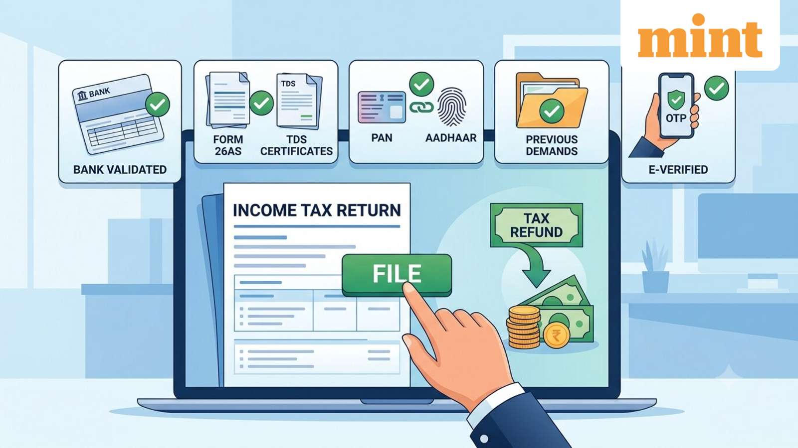 ITR filing 2026: Expecting an income tax refund? Check these 5 details before filing your return to avoid delays