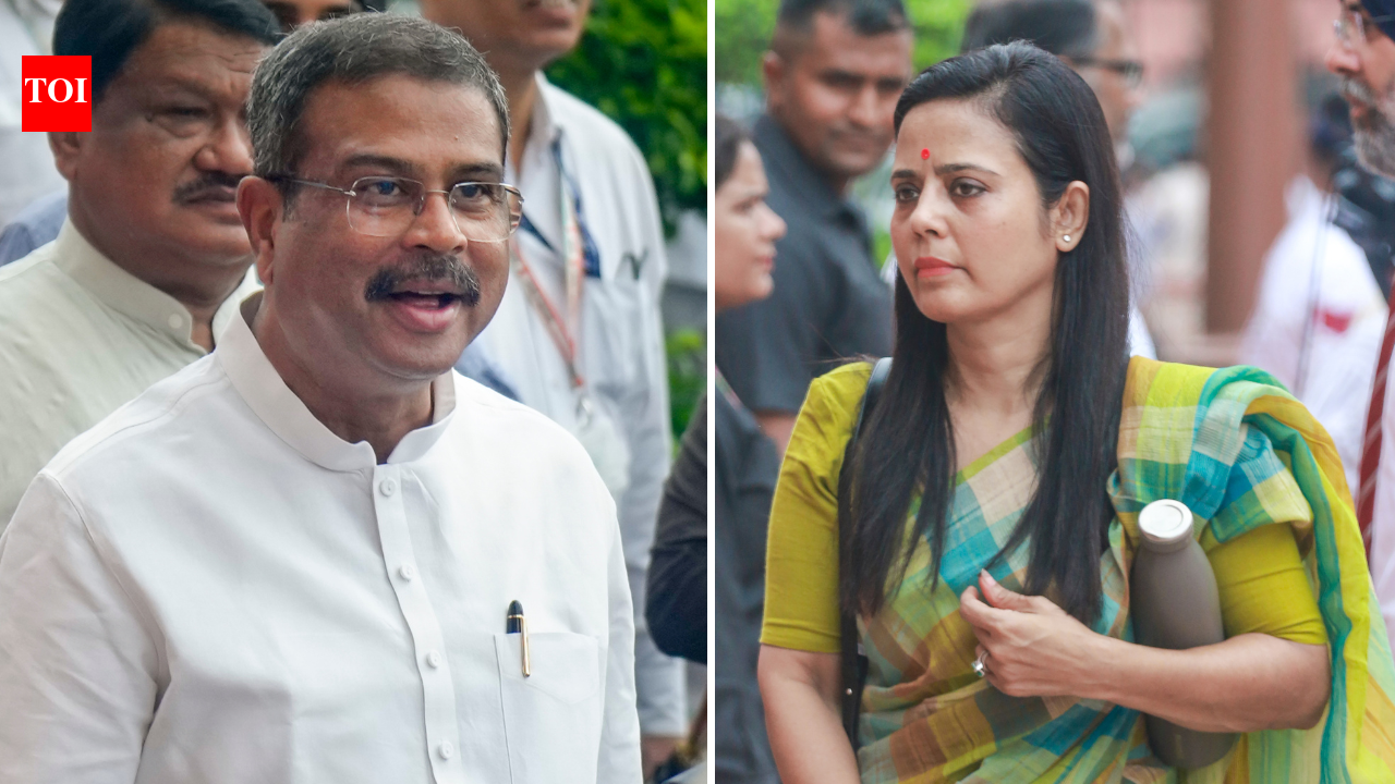 ‘Maybe education minister doesn’t know how to write letter of resignation’: Mahua Moitra takes dig at Dharmendra Pradhan amid student protests | India News