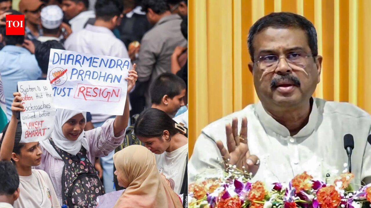 NEET protests, CBI probe, political pressure: Key events that led to Dharmendra Pradhan’s resignation | India News