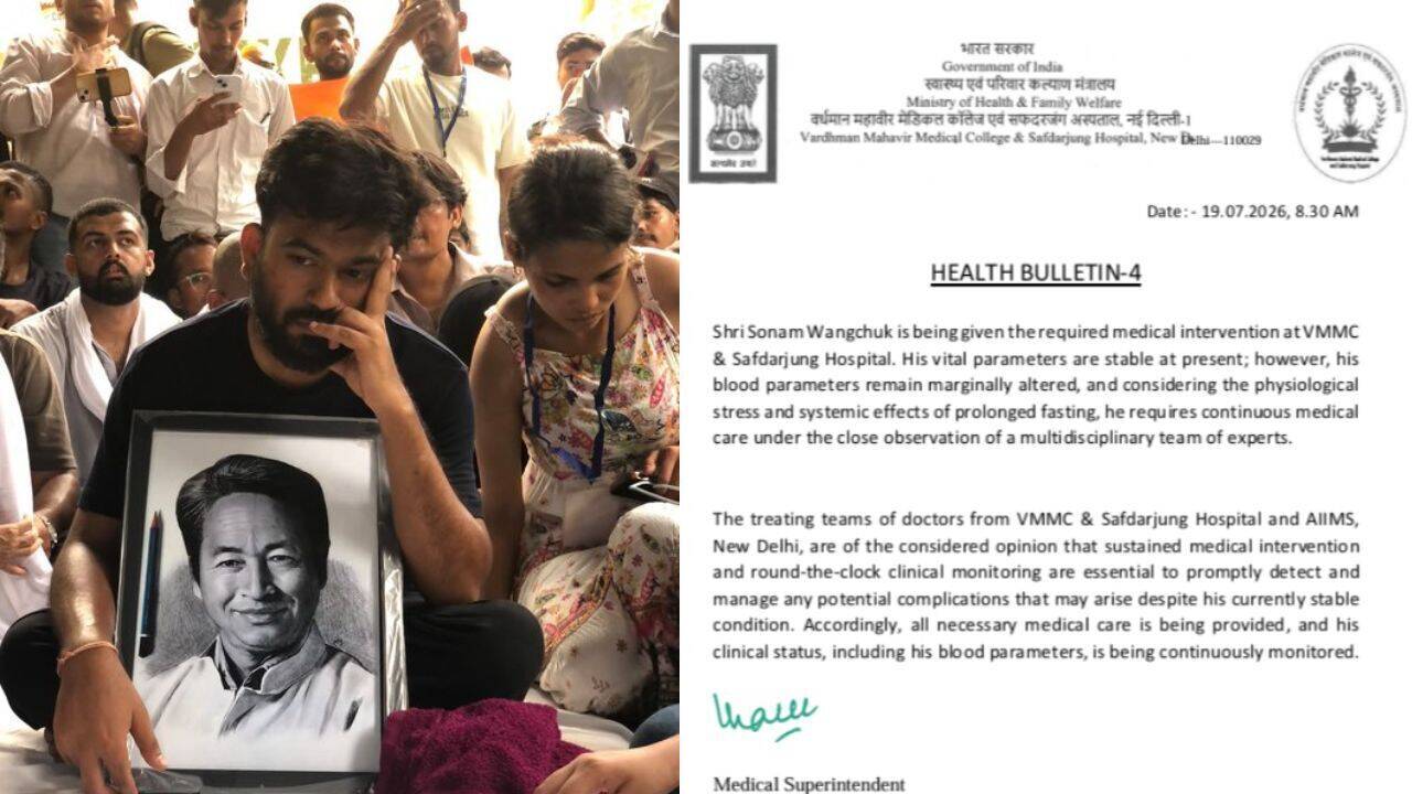 Sonam Wangchuk’s Health Update: Activist Stable but Requires Close Monitoring After Hunger Strike | India News