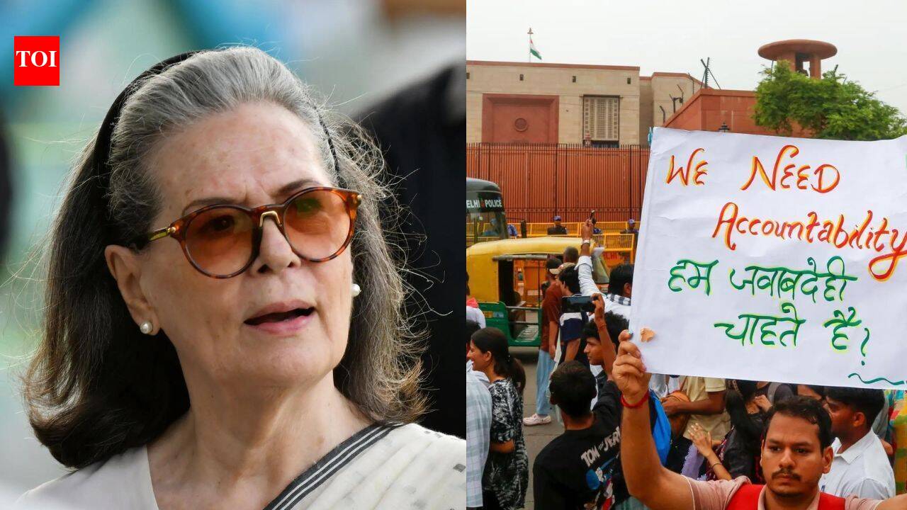 ‘Trademark arrogance’: Sonia Gandhi says Modi govt treated NEET protestors as ‘enemies of nation’ | India News