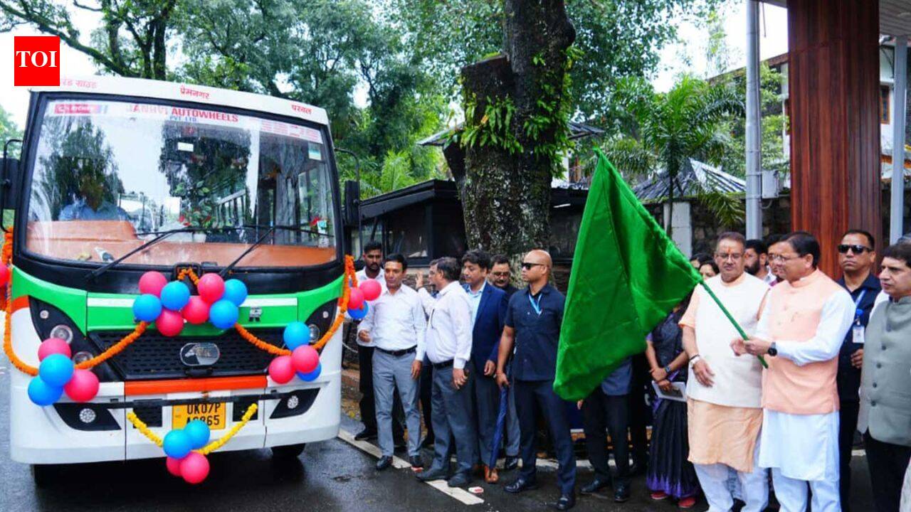 Uttarakhand CM Dhami distributes subsidies to boost clean mobility; flags off 11 clean fuel vehicles | India News