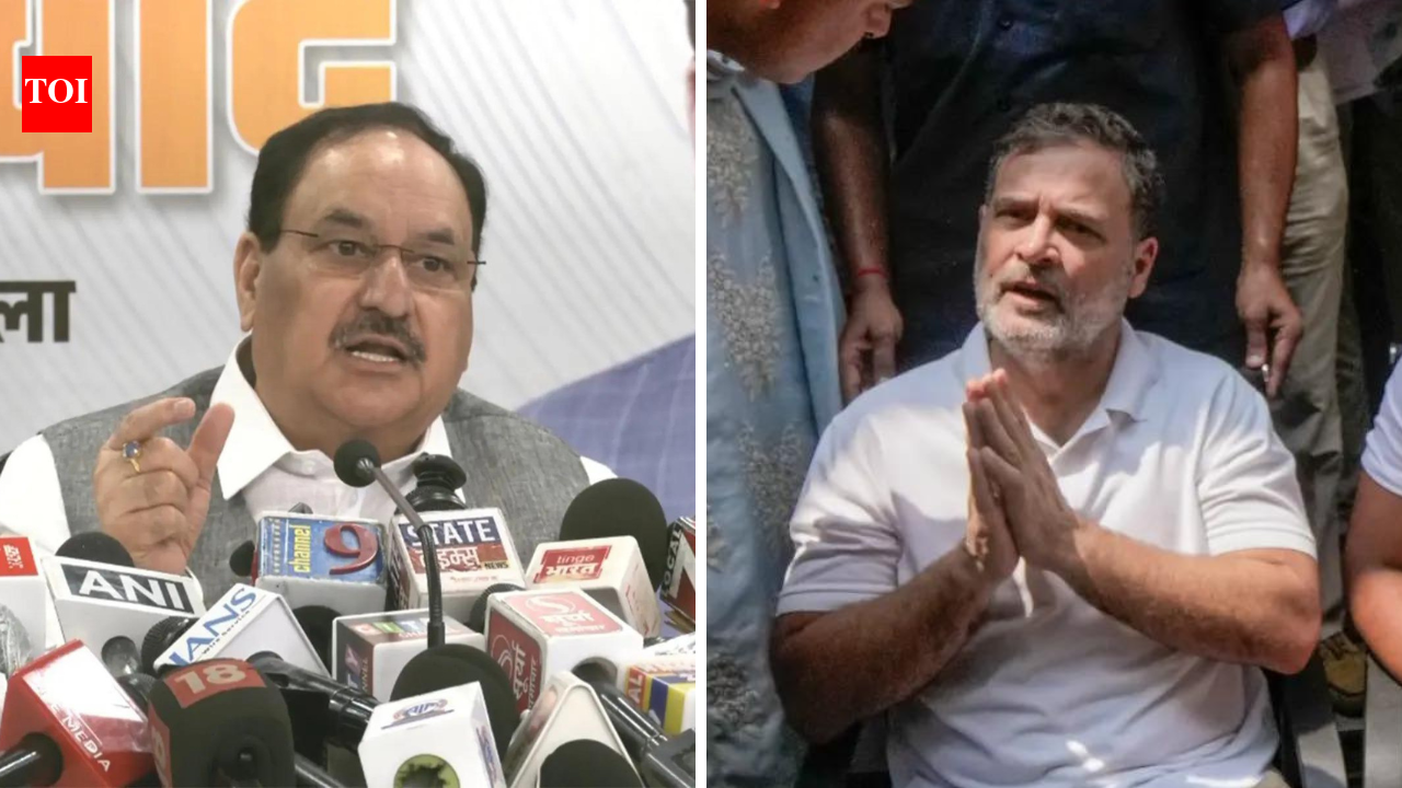 ‘Attention-seeking’: Nadda says Rahul’s sit-in bid to divert attention from Vande Mataram row | India News