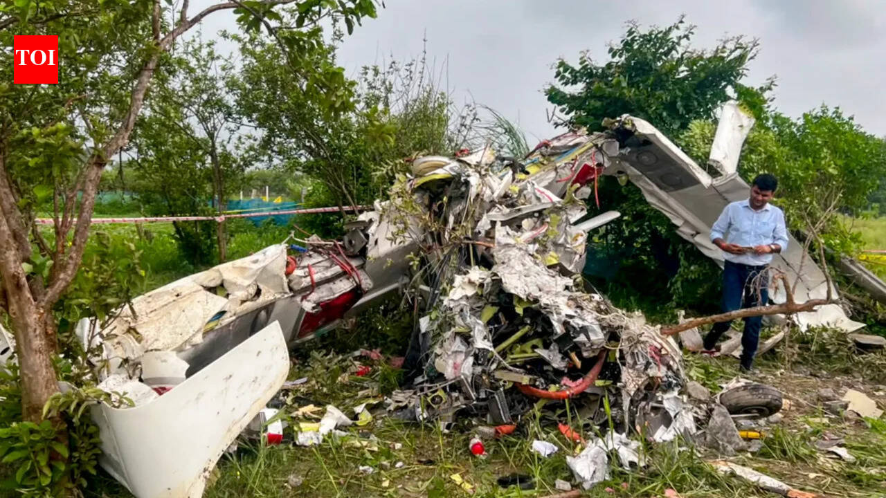 Garg Aviation’s trainer aircraft crashes in Kanpur, 2 killed | India News