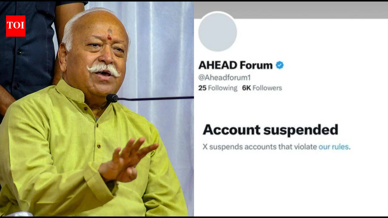 Hours after blocking, X restores account of organisation hosting Bhagwat in New York | India News