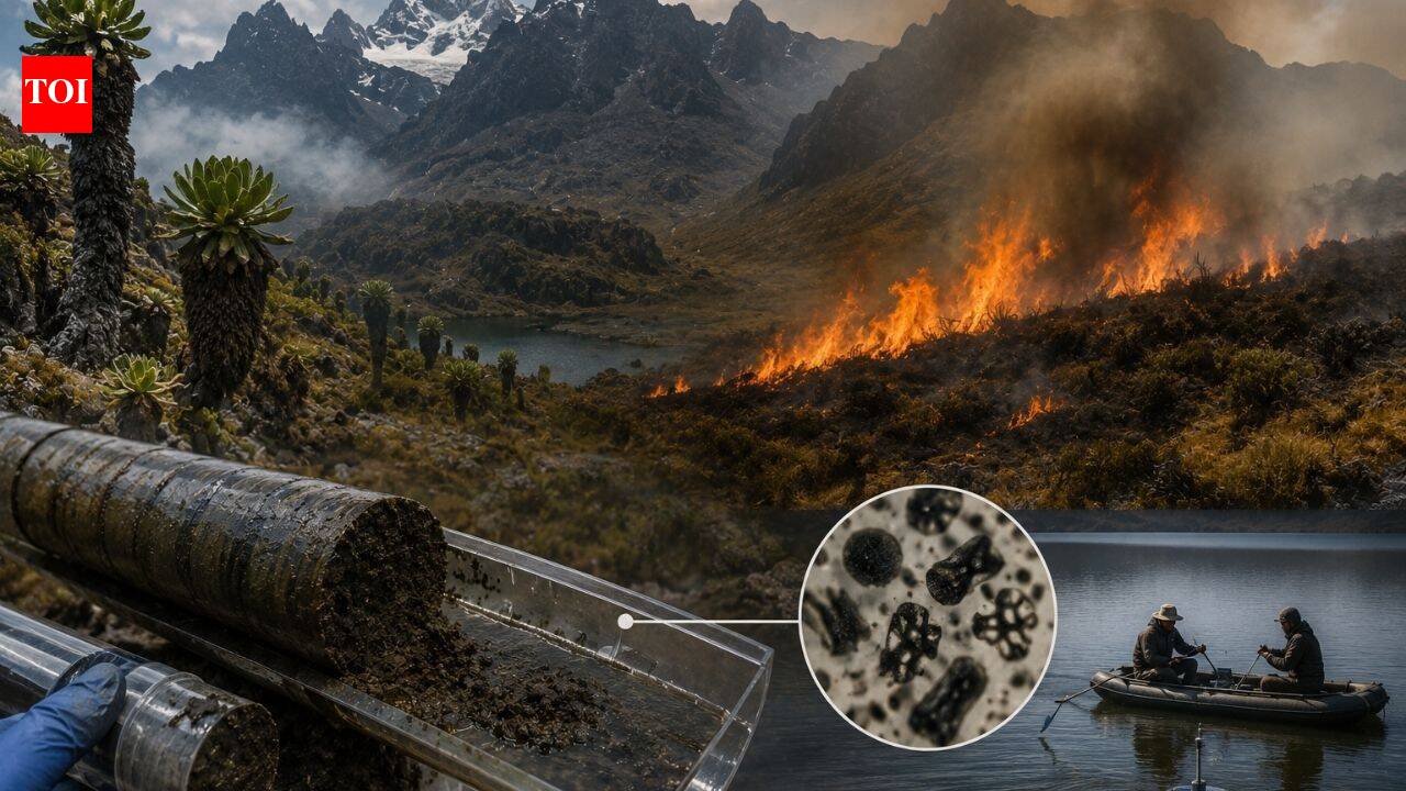 In 2012, a wildfire scorched 42 sq km of the Rwenzori alpine zone; lake cores showed it was the first large-scale fire there in 12,000 years, with charcoal jumping over 100-fold