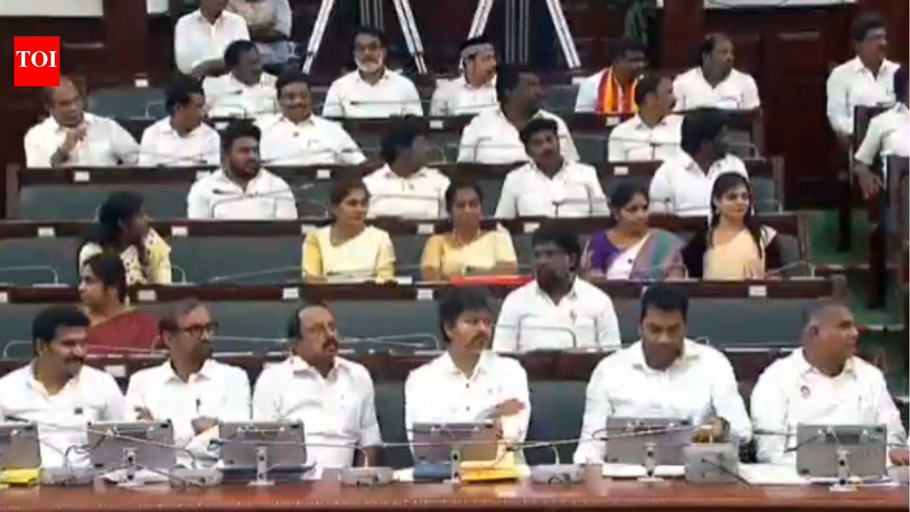 In a 1st, TN CM Vijay ditches his chair, sits with ministers in assembly | India News
