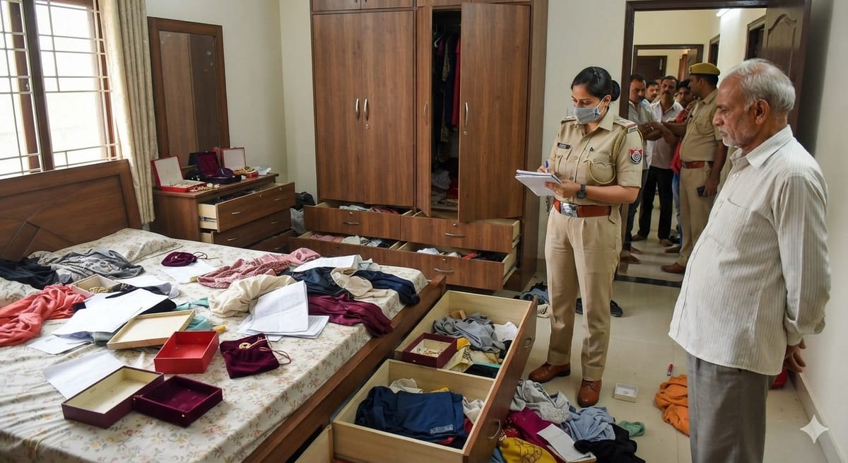 Lucknow News:बंगलूरू गई महिला के घर से 34.49 लाख के जेवर चोरी – Jewellery Worth 34.49 Lakh Stolen From The Home Of A Woman Who Had Gone To Bengaluru