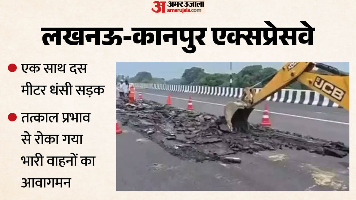 Lucknow-kanpur Expressway:जहां ठहरा पानी, वहां धंसा एक्सप्रेसवे, Iit-nhai की प्रारंभिक जांच में खुलासा – Lucknow-kanpur Expressway: Expressway Sank Where Water Had Accumulated