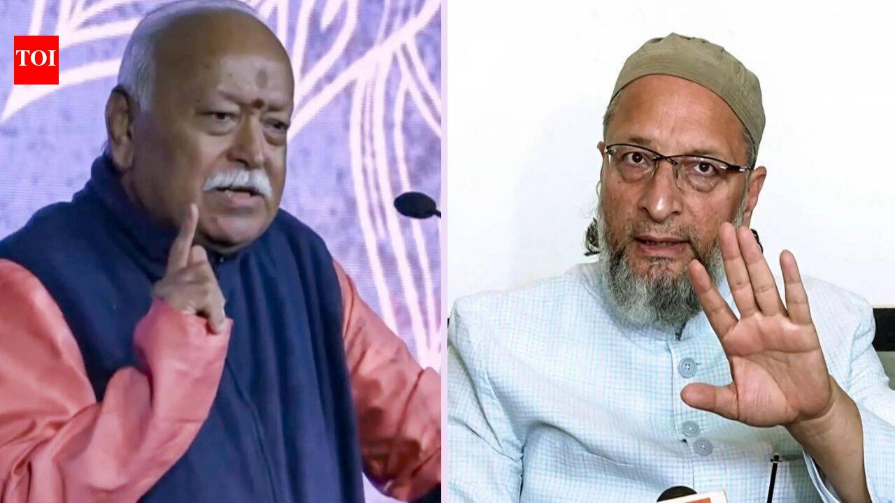 ‘Oldest trick in RSS playbook’: Owaisi attacks Mohan Bhagwat over Hindu-Muslim remarks | India News