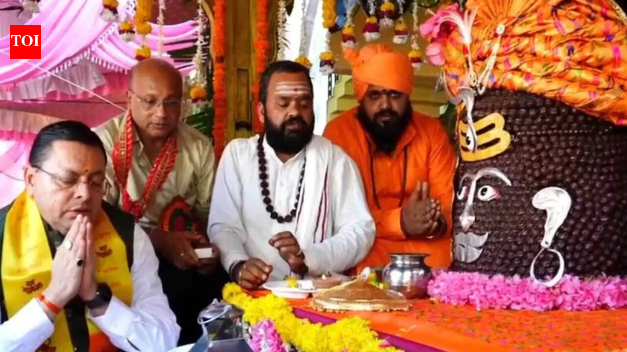 Uttarakhand CM Dhami joins Tapkeshwar Mahadev Shobha Yatra | India News
