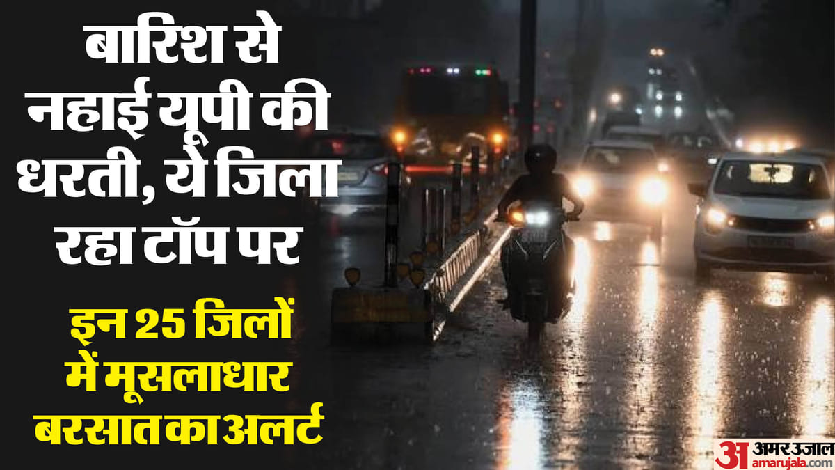 यूपी:प्रदेश मानसून की चपेट में, हमीरपुर में हुई सबसे ज्यादा बरसात; गुरुवार को इन 25 जिलों में बारिश का अलर्ट – Up: The Entire State Is In The Grip Of The Monsoon, With Hamirpur Receiving The Most Rainfall