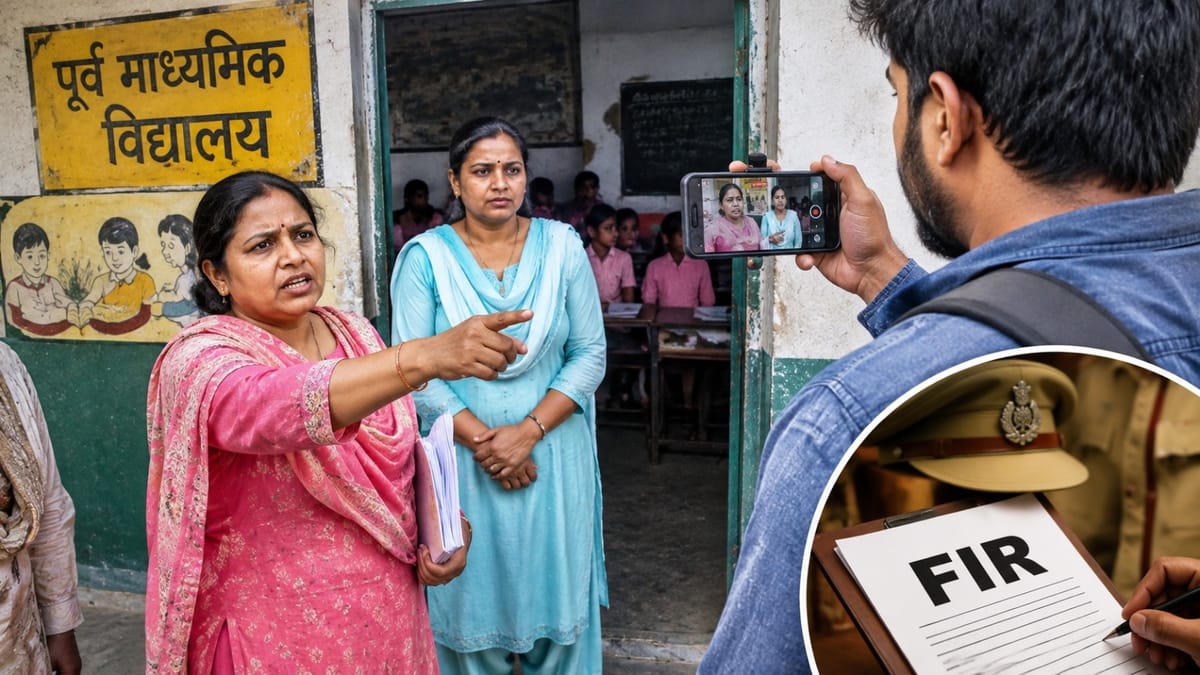 यूपी:स्कूल में घुसकर बनाया वीडियो, इंचार्ज शिक्षिका ने कराई एफआईआर; लखनऊ के पूर्व माध्यमिक विद्यालय की घटना – Up: Video Filmed After Entering School Premises; Teacher-in-charge Lodges Fir; Incident At An Upper Primary Sc