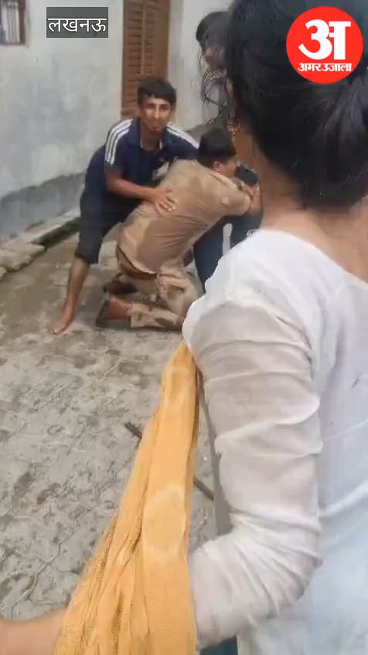 लखनऊ में अवैध डेयरियों पर कार्रवाई करने पहुंची टीम पर हमला, वीडियो वायरल