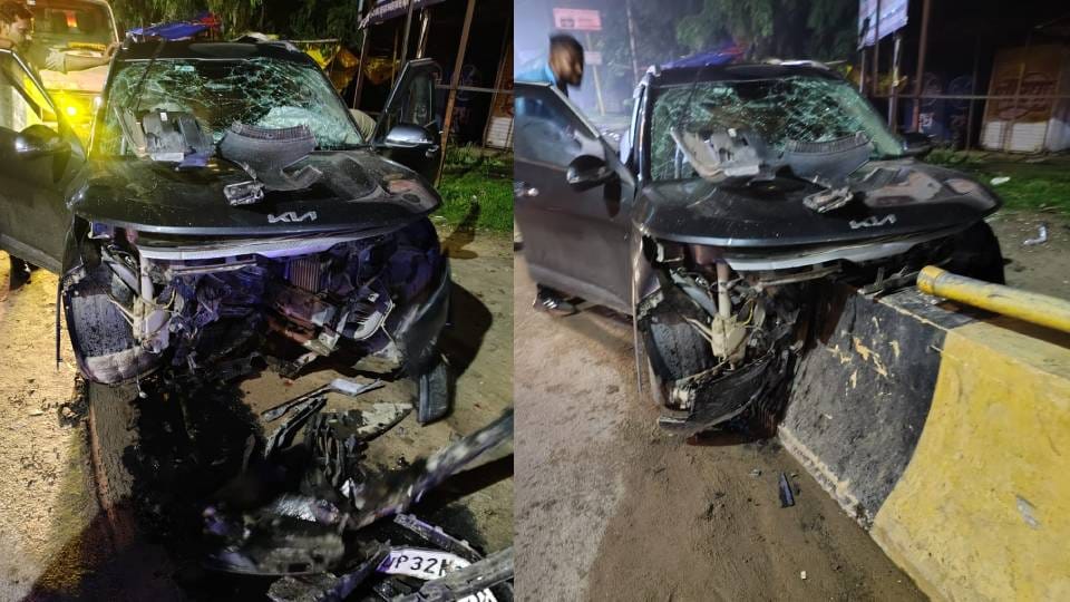 सुल्तानपुर:सड़क हादसे में डॉक्टर की मौत, सर्जन और साथी घायल; ओवरटेक करते समय ओवरब्रिज की रेलिंग से टकराई कार – Doctor Dies In Road Accident In Sultanpur Surgeon And Colleague Injured