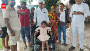 AAP helps seven-year-old Ballia girl who hops to school | India News