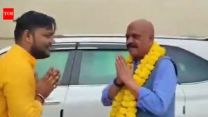 Air Marshal Mishra welcomed at Ram temple as Brij Bhushan cautions him about ‘hidden enemy’ | India News