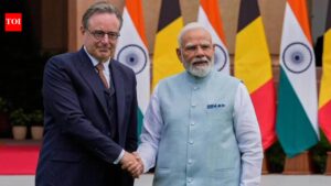 India, Belgium deepen defence, clean-energy ties; to double trade | India News