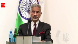 Peace hinges on diplomacy, not oil trade: EAM in Ukraine | India News