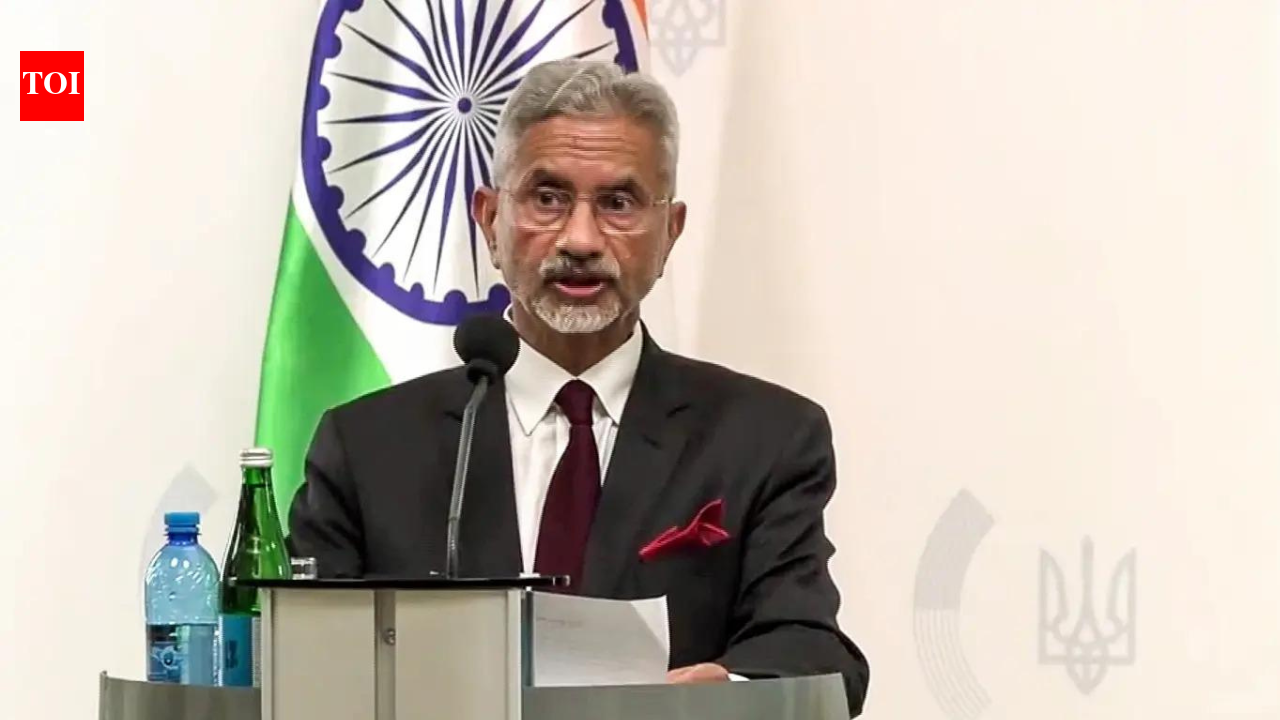 Peace hinges on diplomacy, not oil trade: EAM in Ukraine | India News