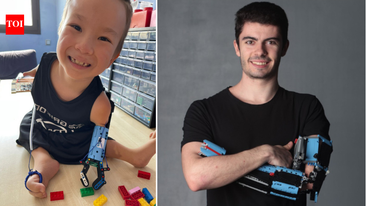 He was born with an underdeveloped arm and faced hurtful comments as a child; at 18, he built a working LEGO prosthetic, helping an 8-year-old boy with similar limb differences | World News