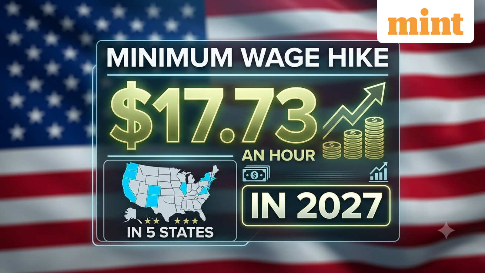 Minimum Wage hike: These 5 US states to raise pay in 2027 by up to 60%, with rates hitting .73 an hour
